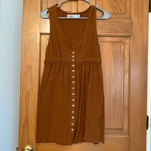 Free People Beach Burt orange dress with buttons